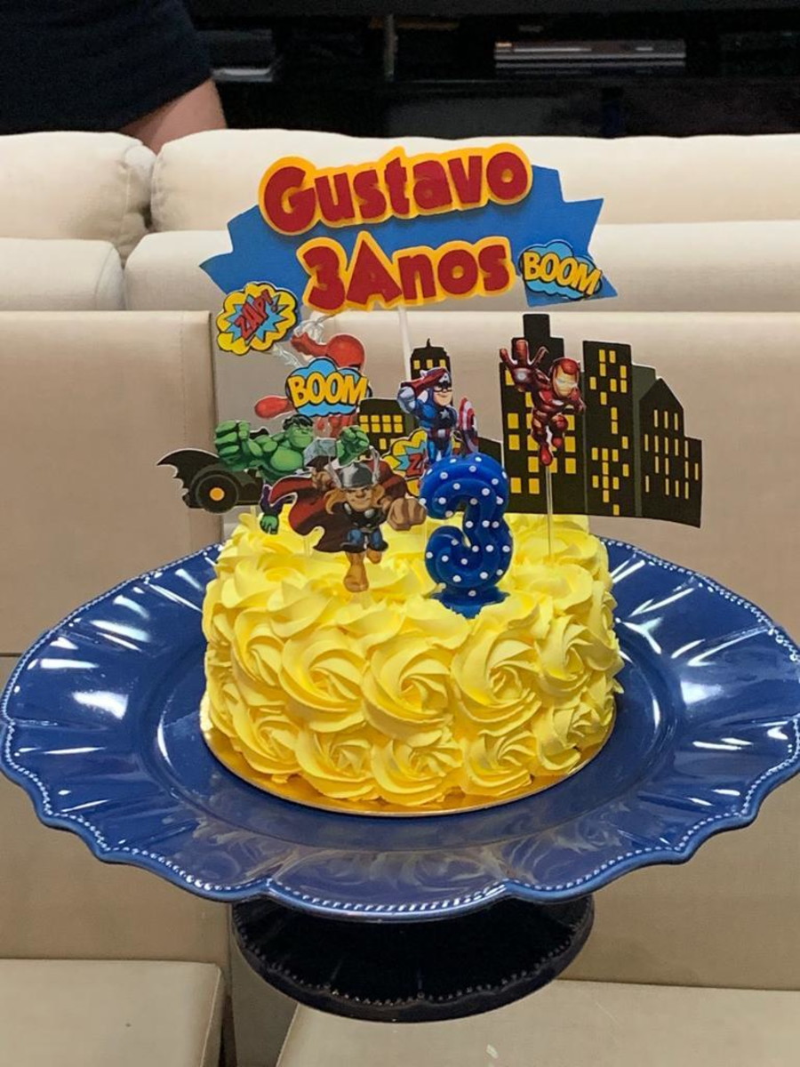Topo de Bolo Heróis - Imagem 2