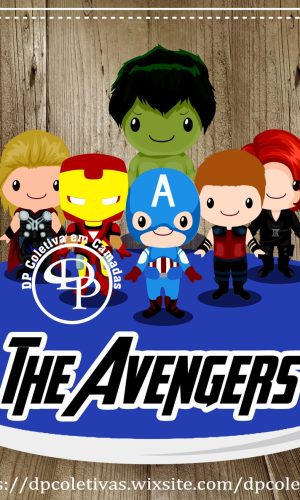 Topo de Bolo Heróis (vingadores)