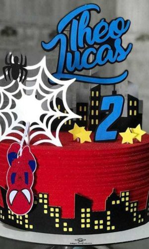 Topo de Bolo Homem Aranha