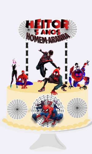 Topo de Bolo Homem Aranha