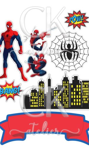 Topo de Bolo Homem Aranha