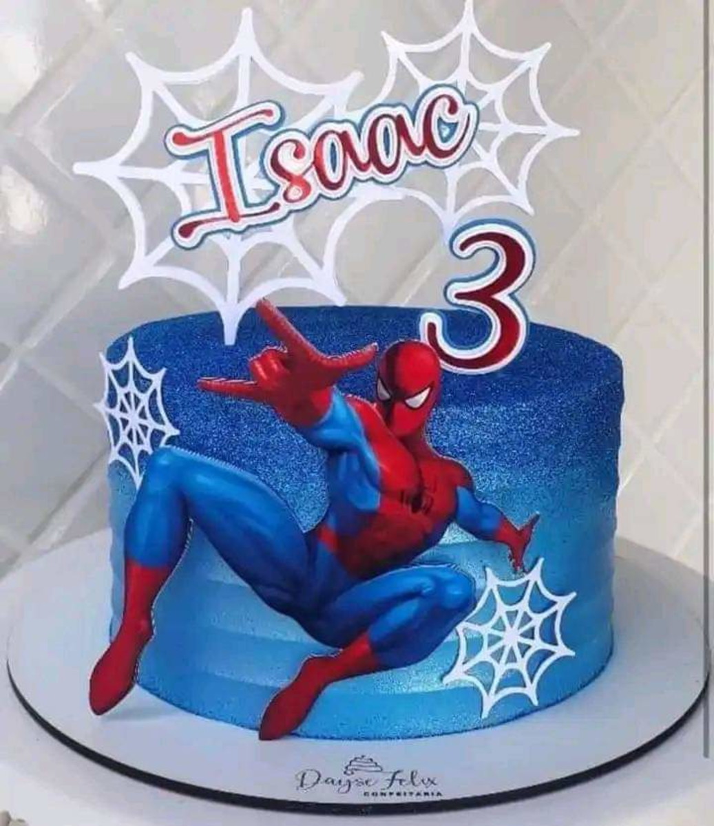 Topo de Bolo Homem Aranha
