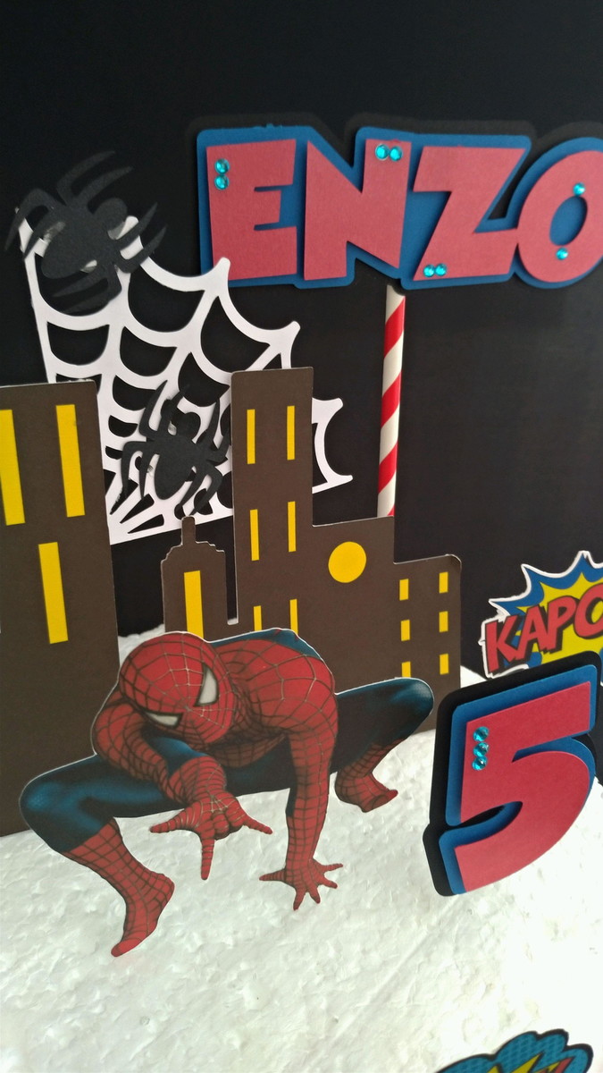 Topo de Bolo Homem Aranha