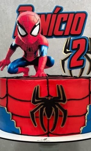 Topo de Bolo Homem Aranha