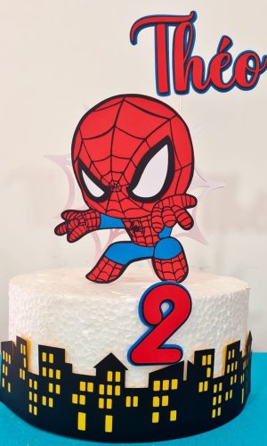 Topo de Bolo Homem Aranha