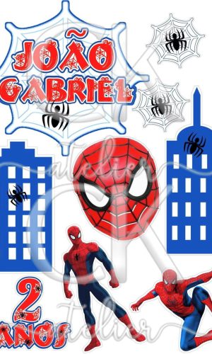 Topo de Bolo Homem Aranha
