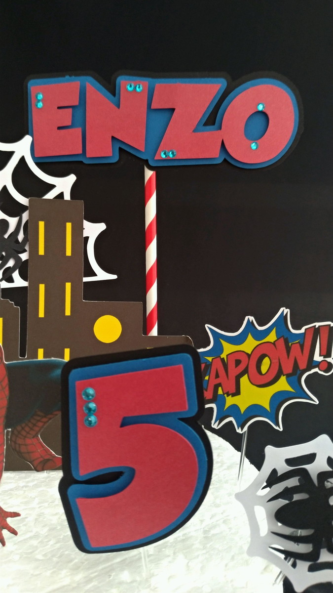Topo de Bolo Homem Aranha - Imagem 2