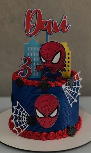 Topo de Bolo Homem Aranha