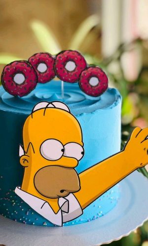 Topo de Bolo Hommet Simpson