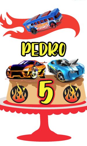 Topo De Bolo Hotwheels
