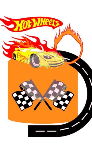 Topo de Bolo Hotwheels