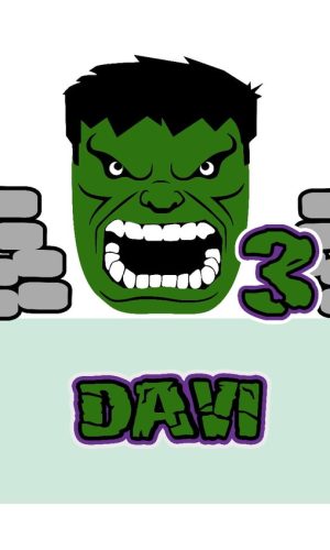 Topo de Bolo Hulk