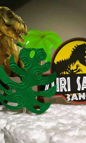 Topo de Bolo Jurassic Park