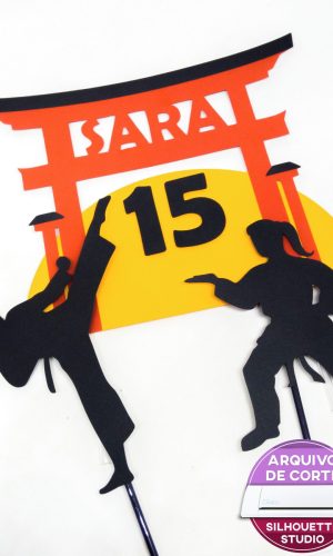 Topo de Bolo Karatê