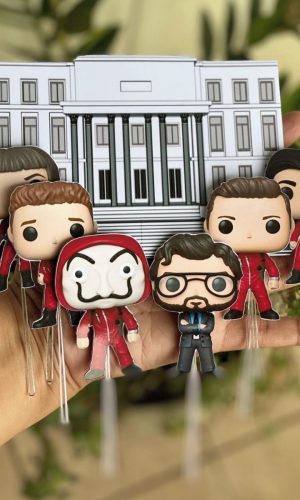 Topo de Bolo La Casa de Papel