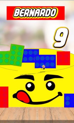 Topo de Bolo Lego