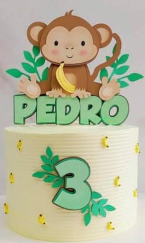Topo de Bolo Macaquinho