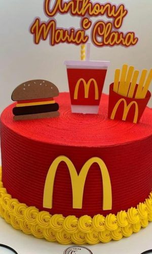 Topo de Bolo Macdonalds
