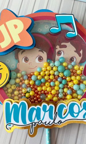 Topo de Bolo Maria Clara e Jp