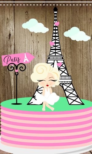 Topo de Bolo Marilyn Monroe