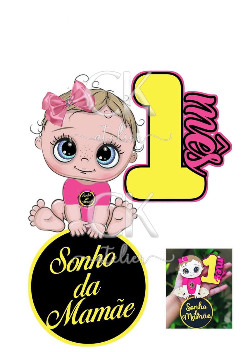 Topo de Bolo Mesversário