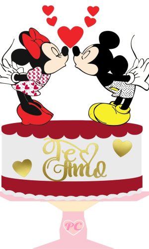 Topo de Bolo Mickey e MInnie