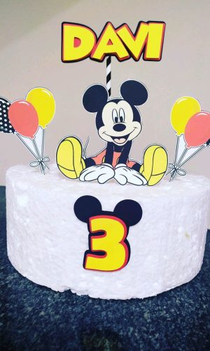 Topo de Bolo Mickey