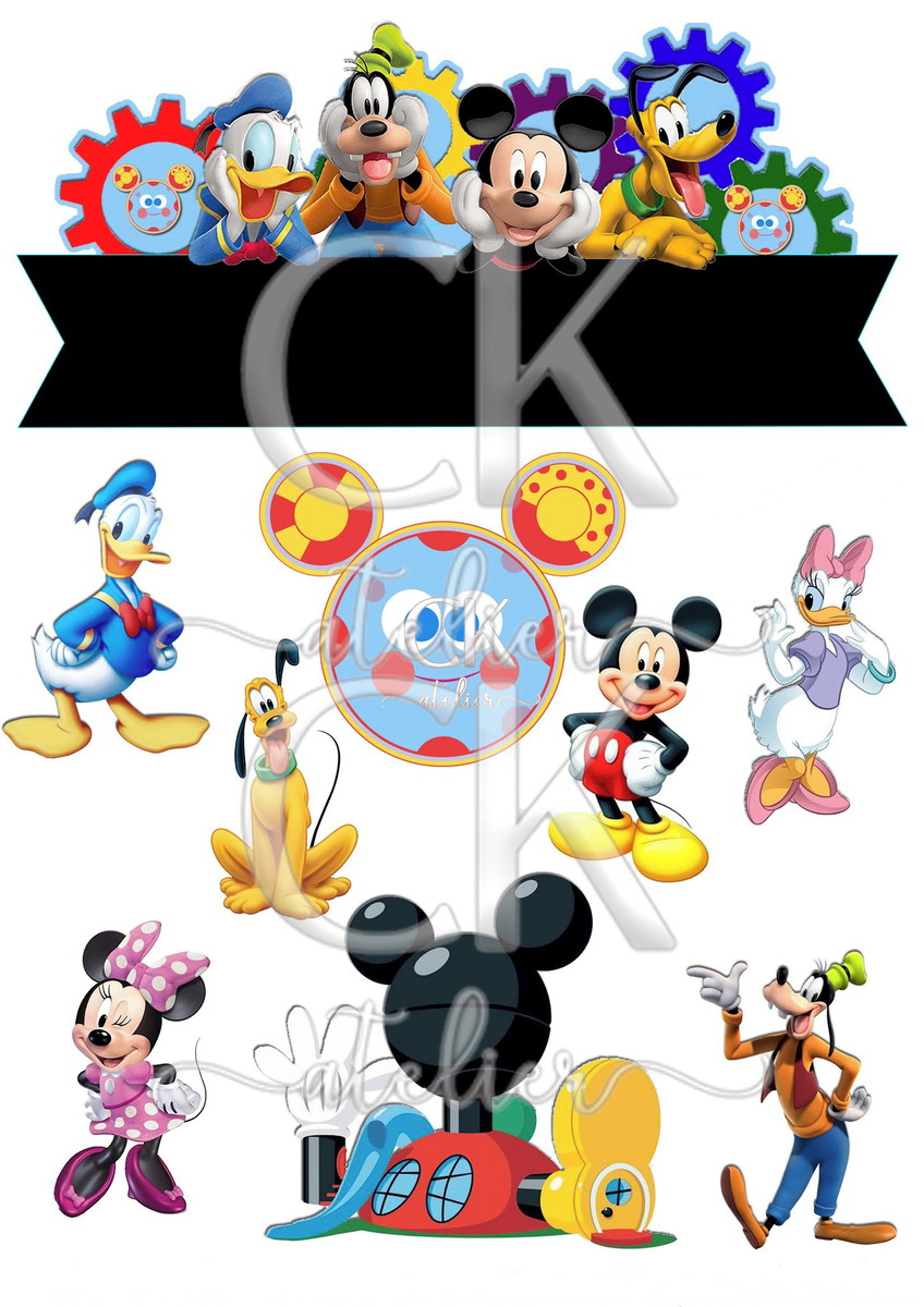 Topo de Bolo Mickey