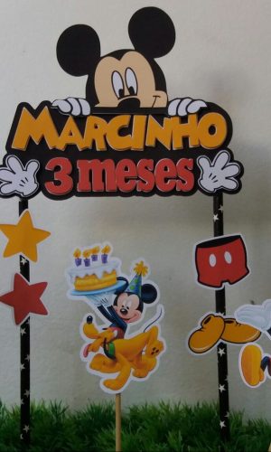 Topo de Bolo Mickey