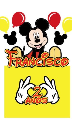 Topo de Bolo Mickey