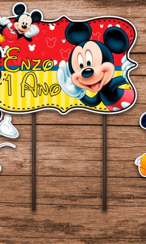 Topo de Bolo Mickey
