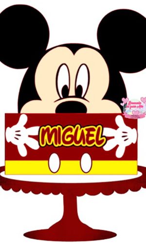 Topo de Bolo Mickey