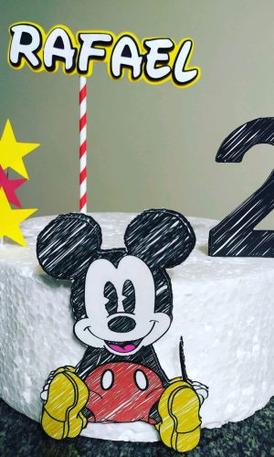 Topo de Bolo Mickey Vintage