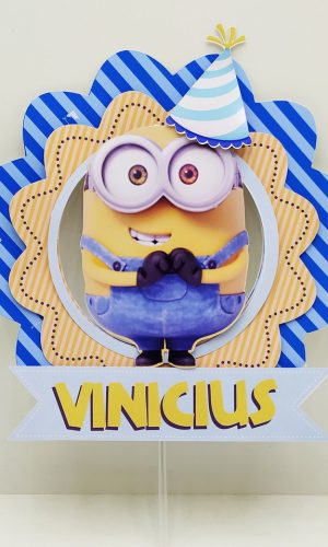 Topo de Bolo Minions