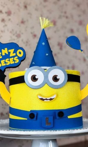 Topo de Bolo Minions