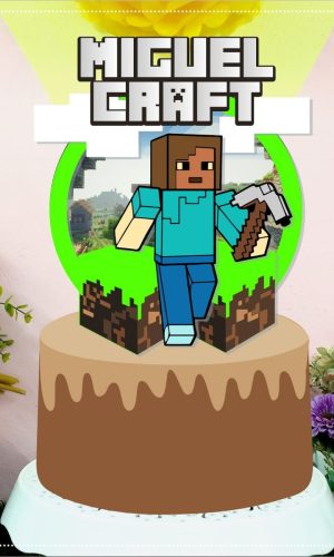 Topo de Bolo Minecraft