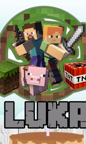 Topo de Bolo Minecraft