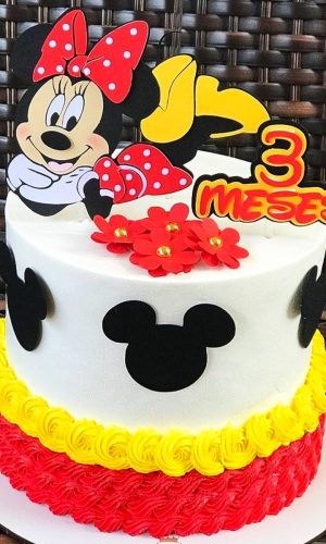 Topo de Bolo Minnie