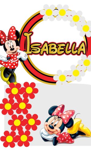 Topo de Bolo Minnie