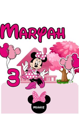 Topo de Bolo Minnie