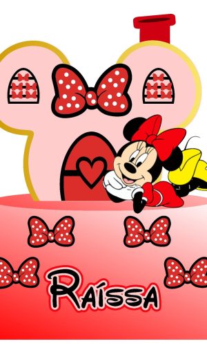 Topo de Bolo Minnie