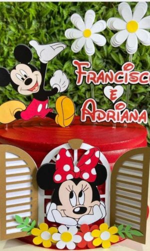 Topo De Bolo Minnie