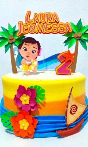 Arquivo de corte Topo de bolo - Moana