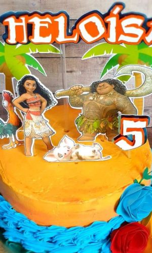 Topo de Bolo Moana