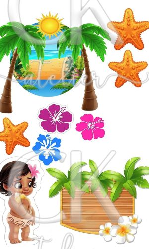 Topo de Bolo Moana
