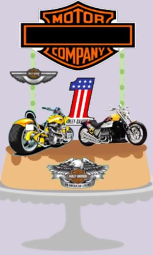 Topo de Bolo Moto