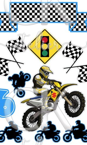 Topo de Bolo Moto cross