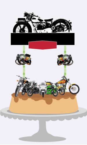 Topo De Bolo Moto