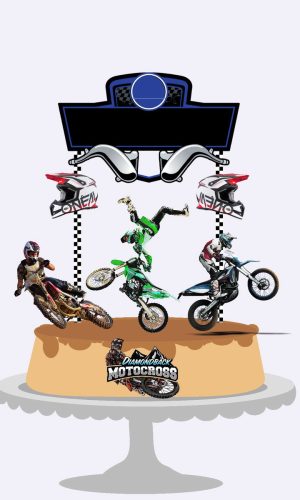 Topo De Bolo Moto