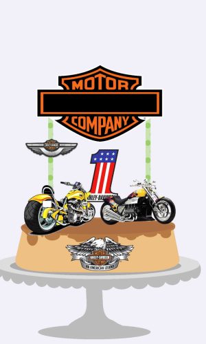 Topo De Bolo Moto